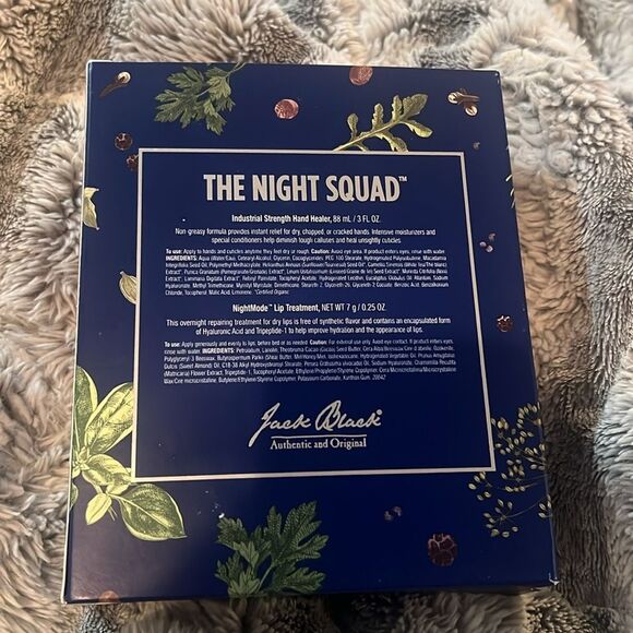 BNWT - JACK BLACK THE NIGHT SQUAD SET - HAND HEALER & LIP TREATMENT - Picture 3 of 3